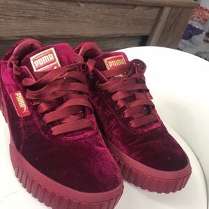 puma cali velvet red